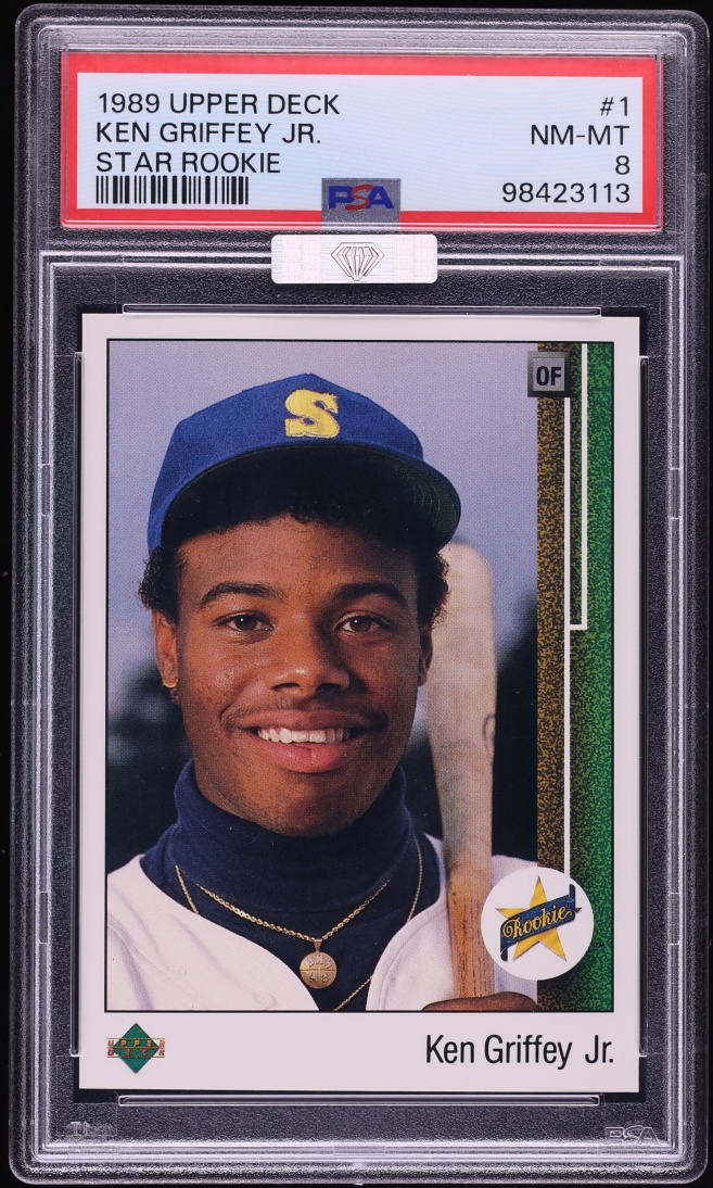 1989 Upper Deck Star Ken Griffey Jr. ROOKIE #1 MBA PSA 8 NM-MT