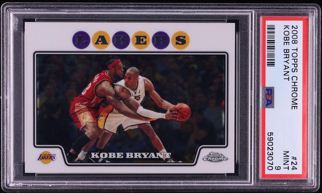 2008 Topps Chrome Kobe Bryant w/ LeBron James #24 PSA 9 MINT
