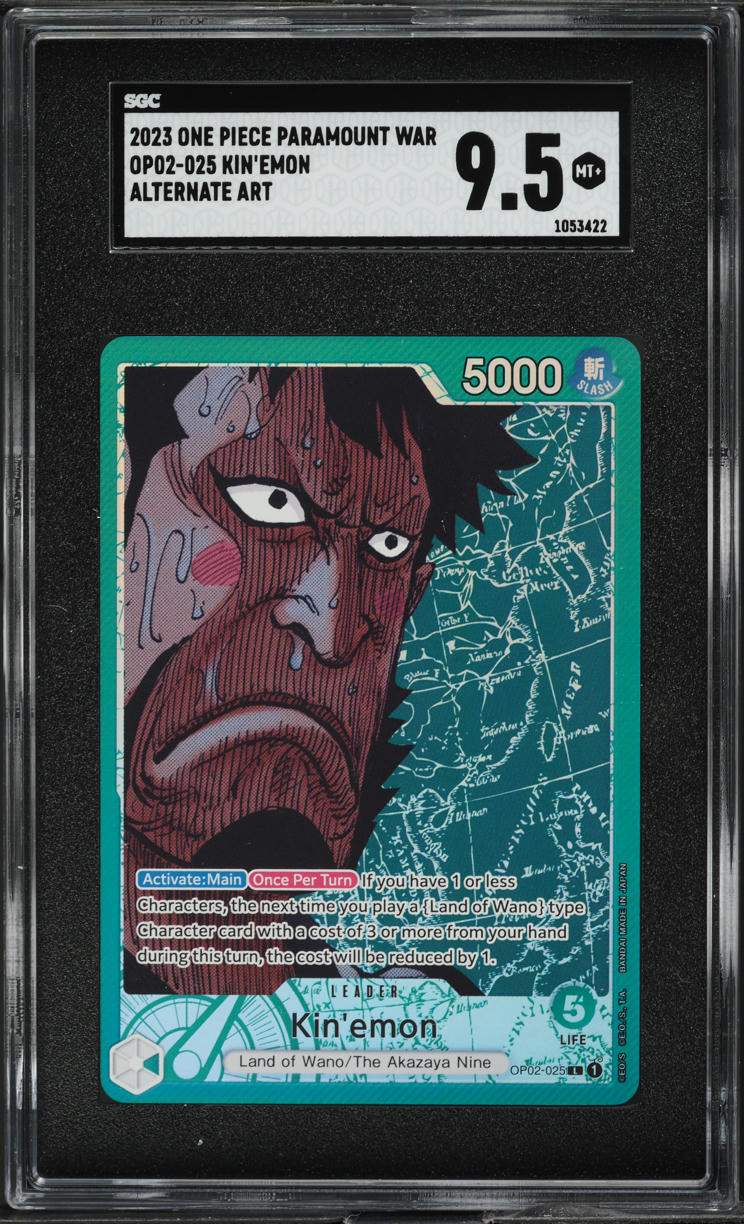 2023 One Piece Paramount War Alternate Art Kin'Emon #OP02-025 SGC 9.5 ...