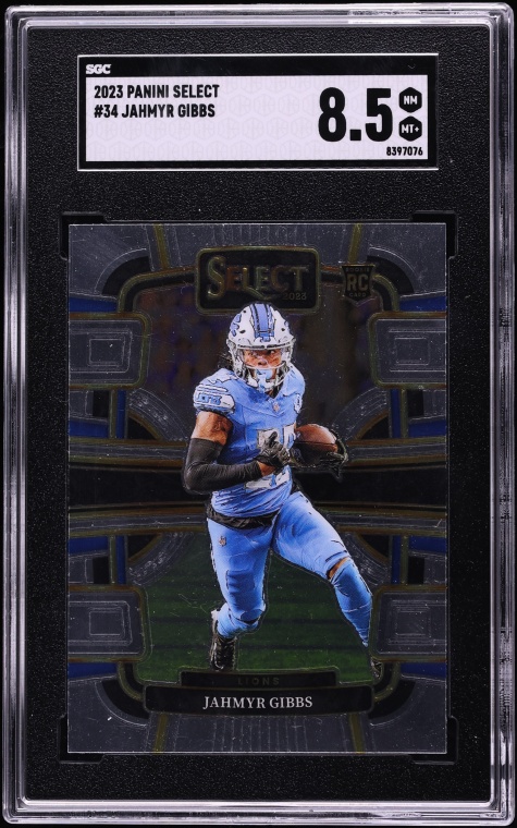 2023 Select Concourse Jahmyr Gibbs ROOKIE #34 SGC 8.5 NM-MT+