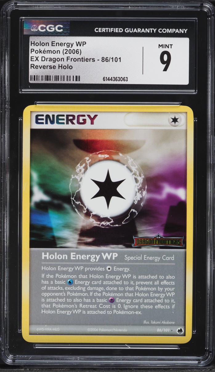 2006 Pokemon EX Dragon Frontiers Reverse Holo Holon Energy WP #86 CGC 9 MINT