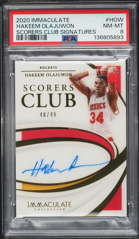 2024 Select Signatures Gold Prizm Hakeem Olajuwon AUTO /10 #SIGHAK