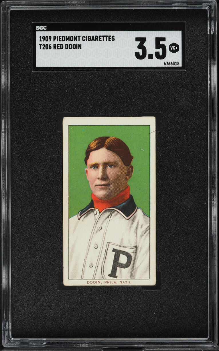 1909-11 T206 Red Dooin SGC 3.5 VG+