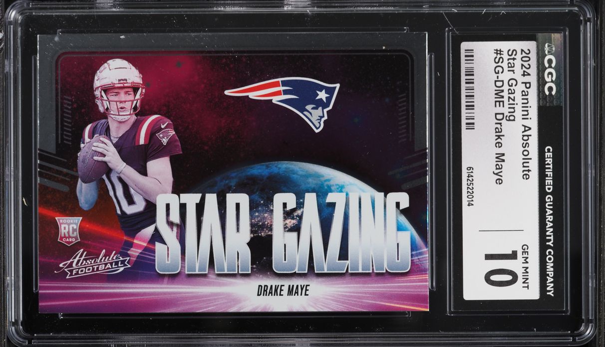 2024 Absolute Star Gazing Drake Maye ROOKIE #SG-DME CGC 10 GEM MINT