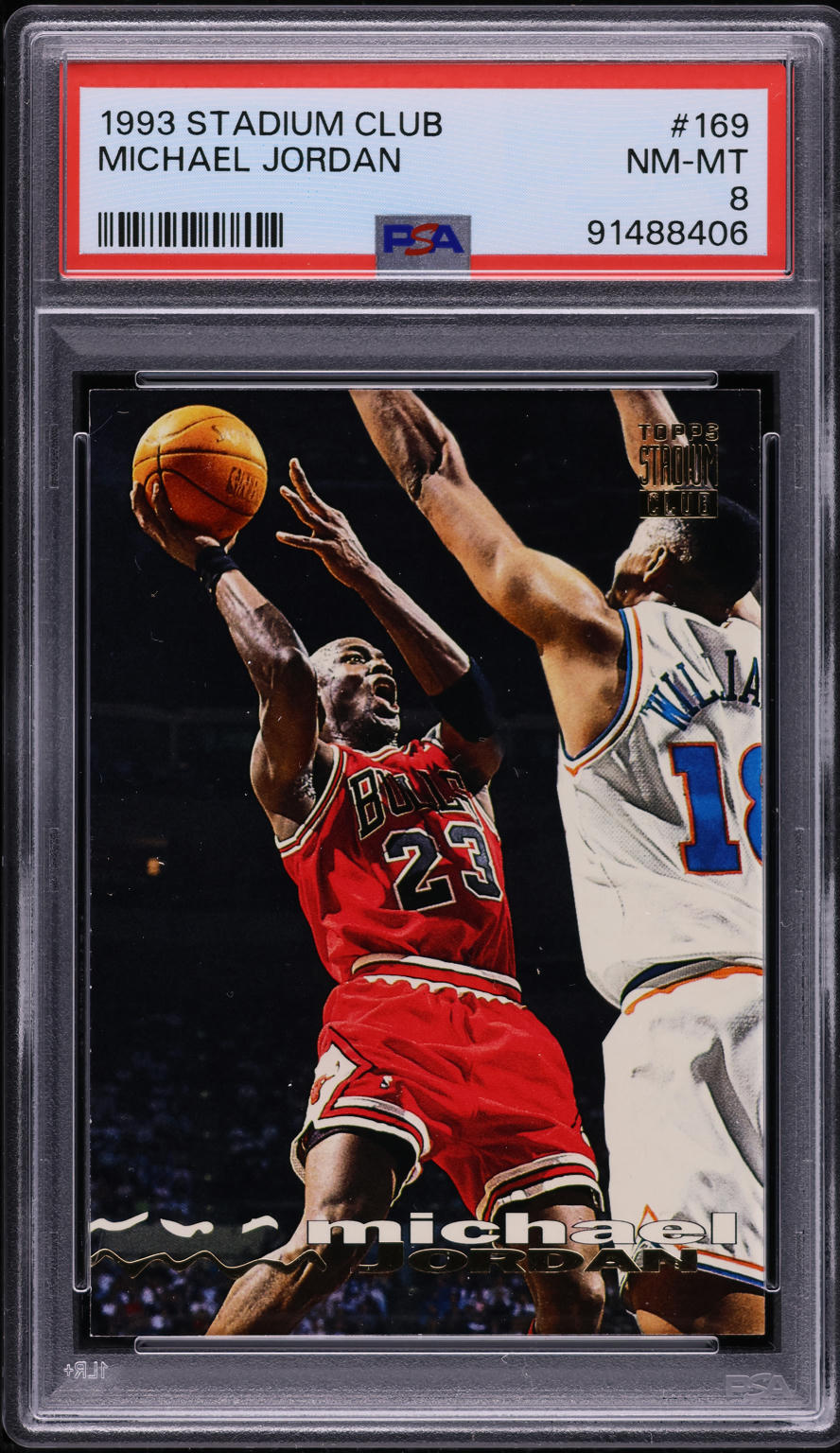1993 Stadium Club Basketball Michael Jordan #169 PSA 8 NM-MT