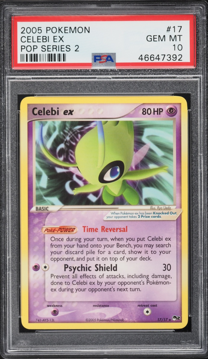 2005 Pokemon POP Series 2 Celebi ex #17 PSA 10 GEM MINT