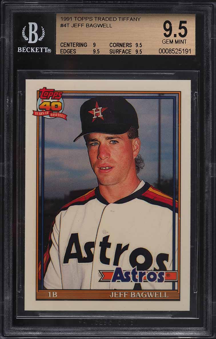 1991 Bowman Jeff Bagwell ROOKIE #183 PSA 8 NM-MT on Fanatics Collect