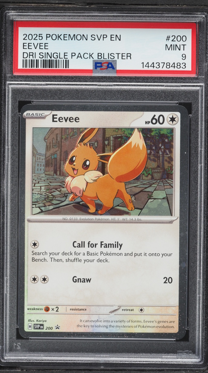 2025 Pokemon Scarlet & Violet Black Star Promo Destined Rivals Eevee #200 PSA 9 MINT