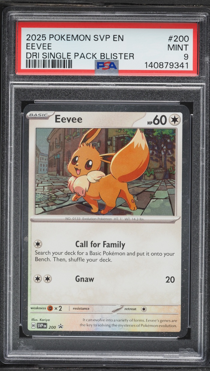 2025 Pokemon Scarlet & Violet Black Star Promo Destined Rivals Eevee #200 PSA 9 MINT