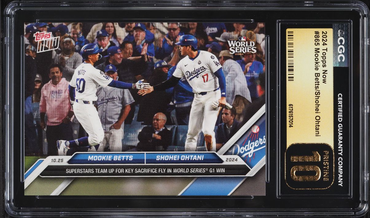 2024 Topps Now Mookie Betts Shohei Ohtani #865 CGC 10 PRISTINE