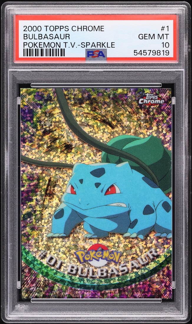 2000 Topps Chrome Pokemon Series 1 Sparkle Bulbasaur #1 PSA 10 GEM MINT