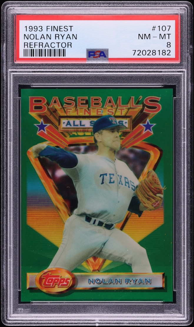 1993 Finest Refractor Nolan Ryan ALL-STAR #107 PSA 8 NM-MT