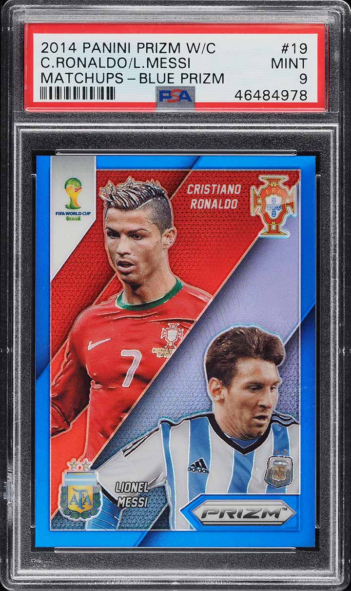 2014 Panini Prizm World Cup Blue Cristiano Ronaldo Lionel