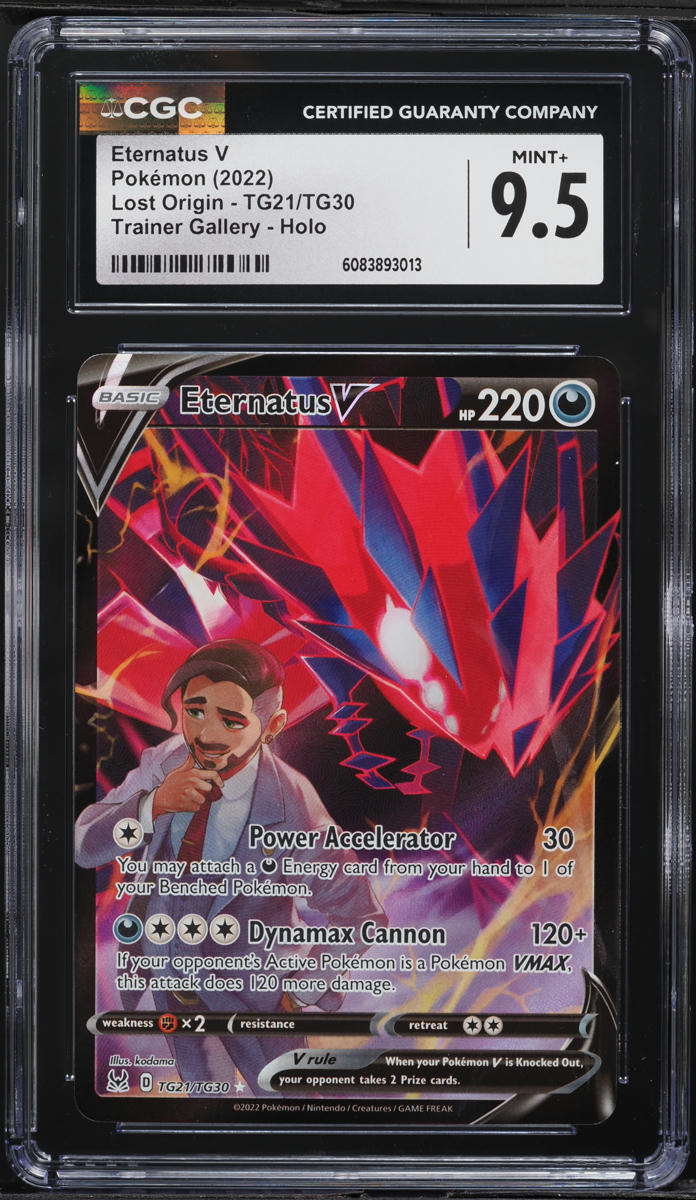 2022 Pokemon Sword & Shield Lost Origin Trainer Gallery Eternatus V #TG21 CGC 9.5 MINT+