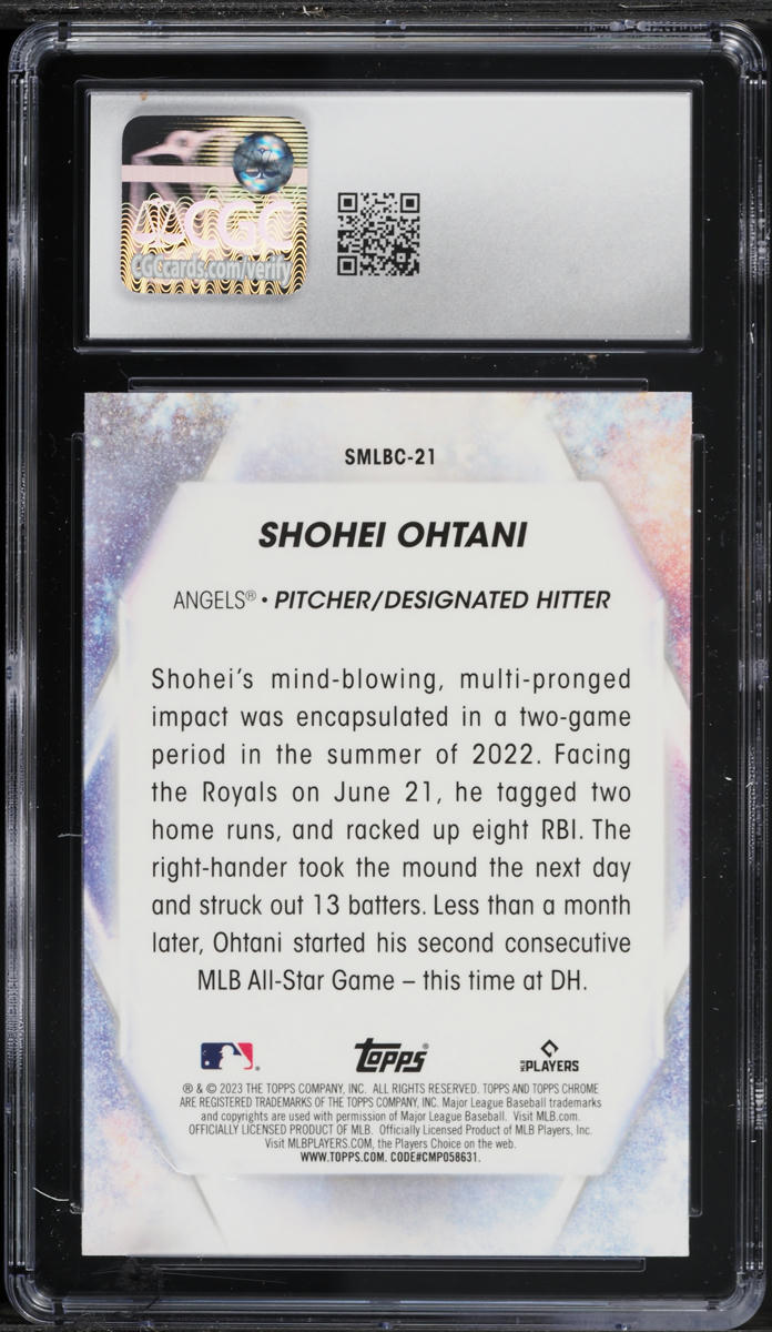 2023 Topps Chrome Stars Of MLB Shohei Ohtani #SMLBC-21 CGC 8.5 NM-MT+
