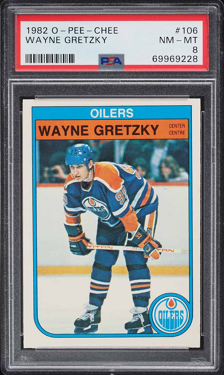 1982 O-Pee-Chee Hockey Wayne Gretzky #106 PSA 8 NM-MT