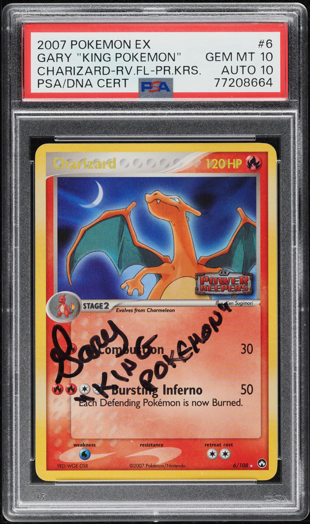 2007 Pokemon EX Power Keepers Charizard #6 AUTO DNA 10 PSA 10 GEM MINT