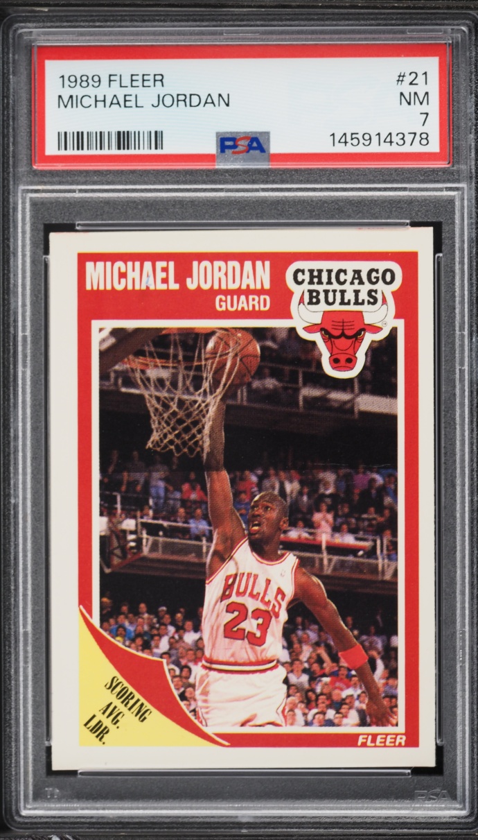 1989 Fleer Basketball Michael Jordan #21 PSA 7 NRMT