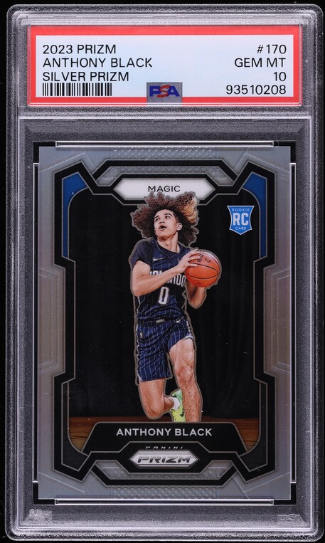 2023 Panini Prizm Silver Anthony Black ROOKIE #170 PSA 10 GEM MINT