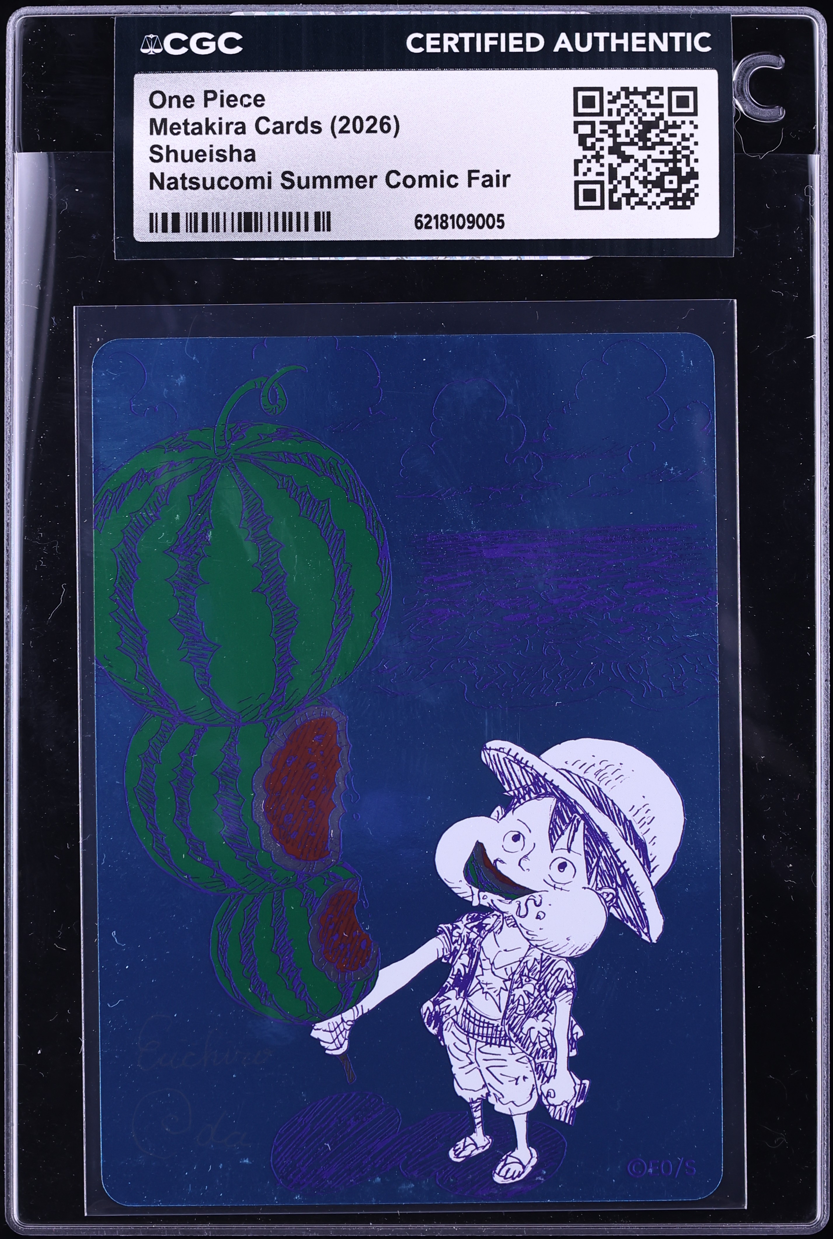 2026 One Piece Japanese Shueisha Metakira Cards Natsucomi Summer Comic Fair CGC AUTH