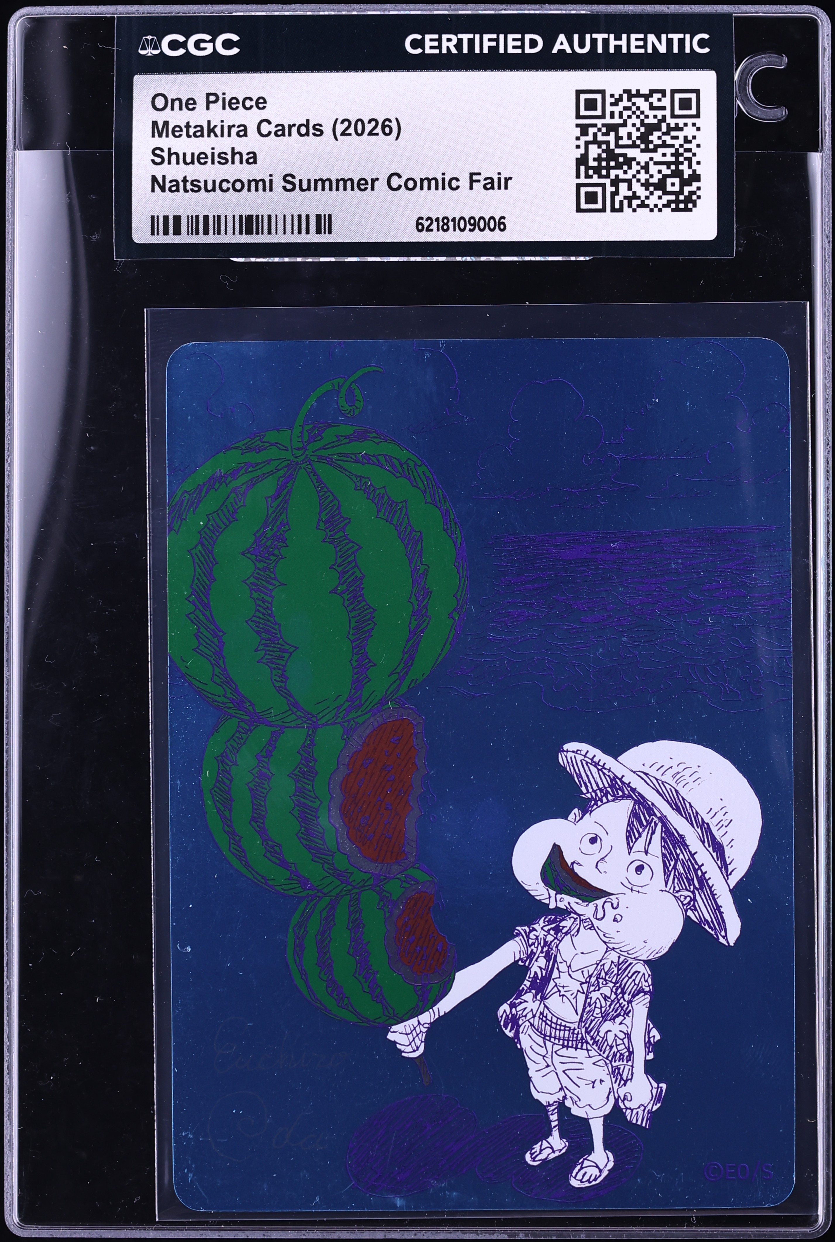 2026 One Piece Japanese Shueisha Metakira Cards Natsucomi Summer Comic Fair CGC AUTH