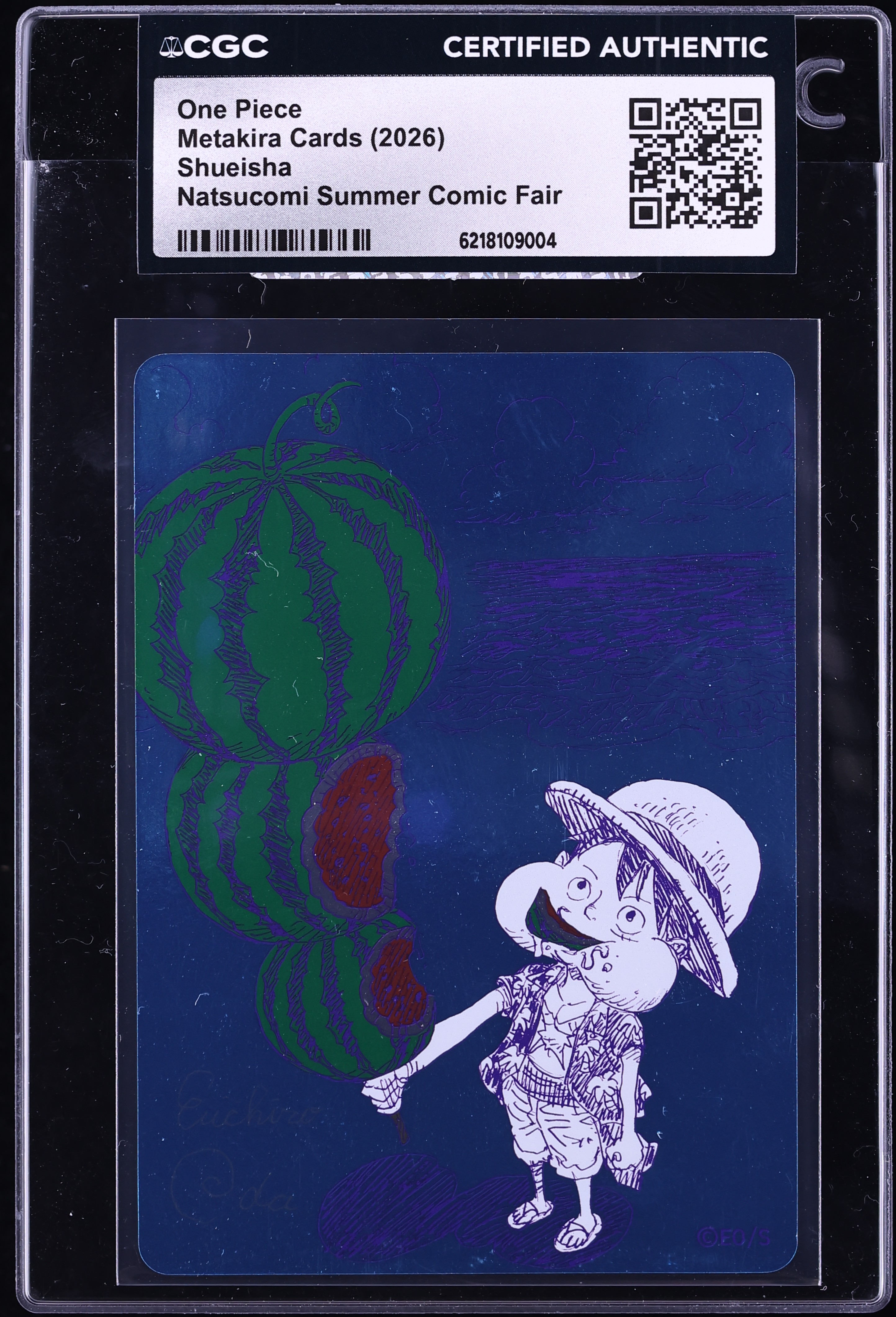2026 One Piece Japanese Shueisha Metakira Cards Natsucomi Summer Comic Fair CGC AUTH