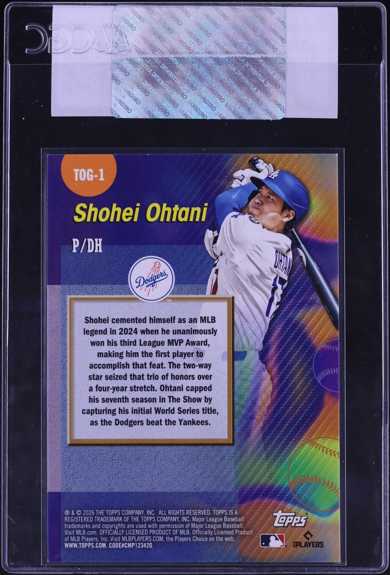 2026 Topps Titans Of The Game Shohei Ohtani #TOG-1 CGC AUTH
