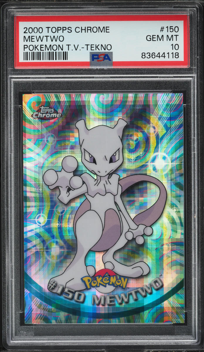 2000 Topps Chrome Pokemon Series 2 Tekno Mewtwo #150 PSA 10 GEM MINT