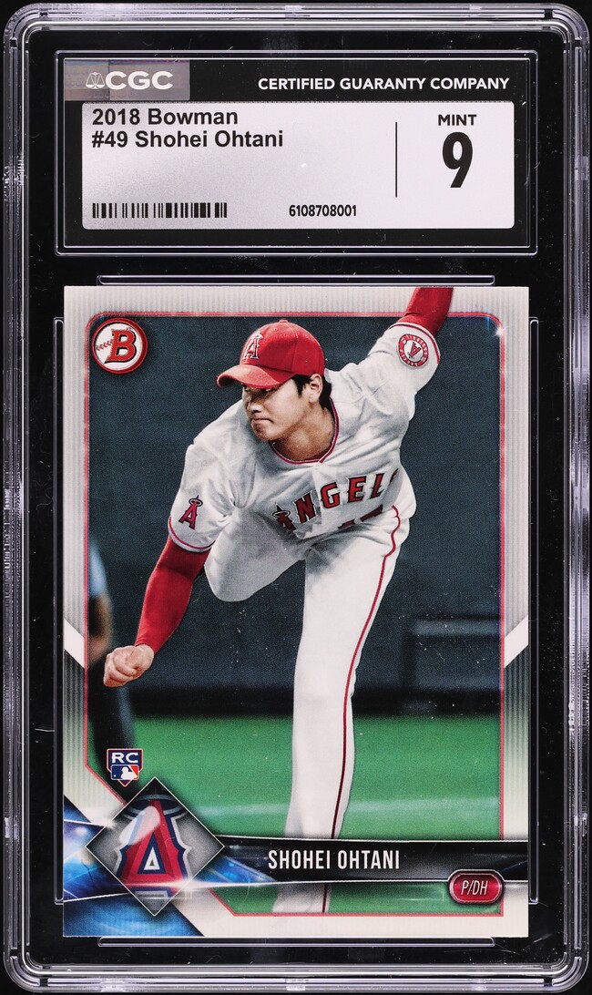 2018 Bowman Shohei Ohtani ROOKIE #49 CGC 9 MINT