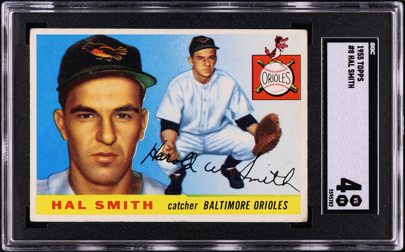 1955 Topps Hal Smith #8 SGC 4 VGEX