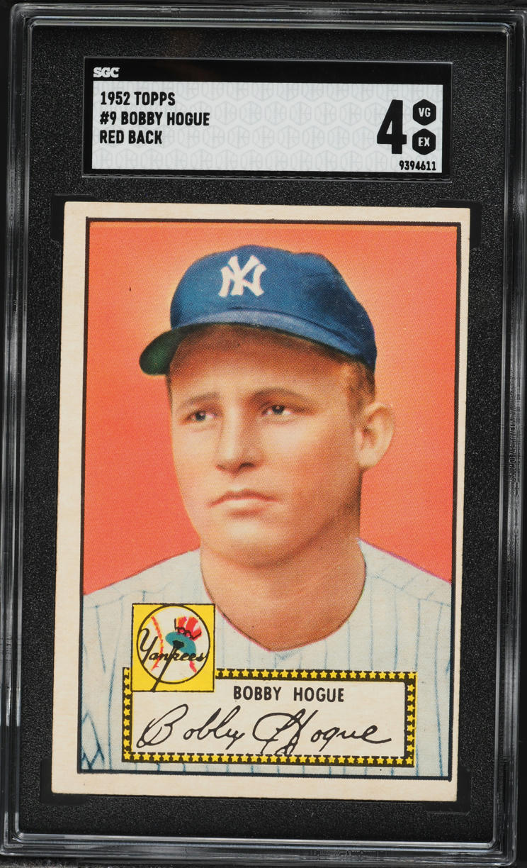 1952 Topps Bobby Hogue #9 SGC 4 VGEX