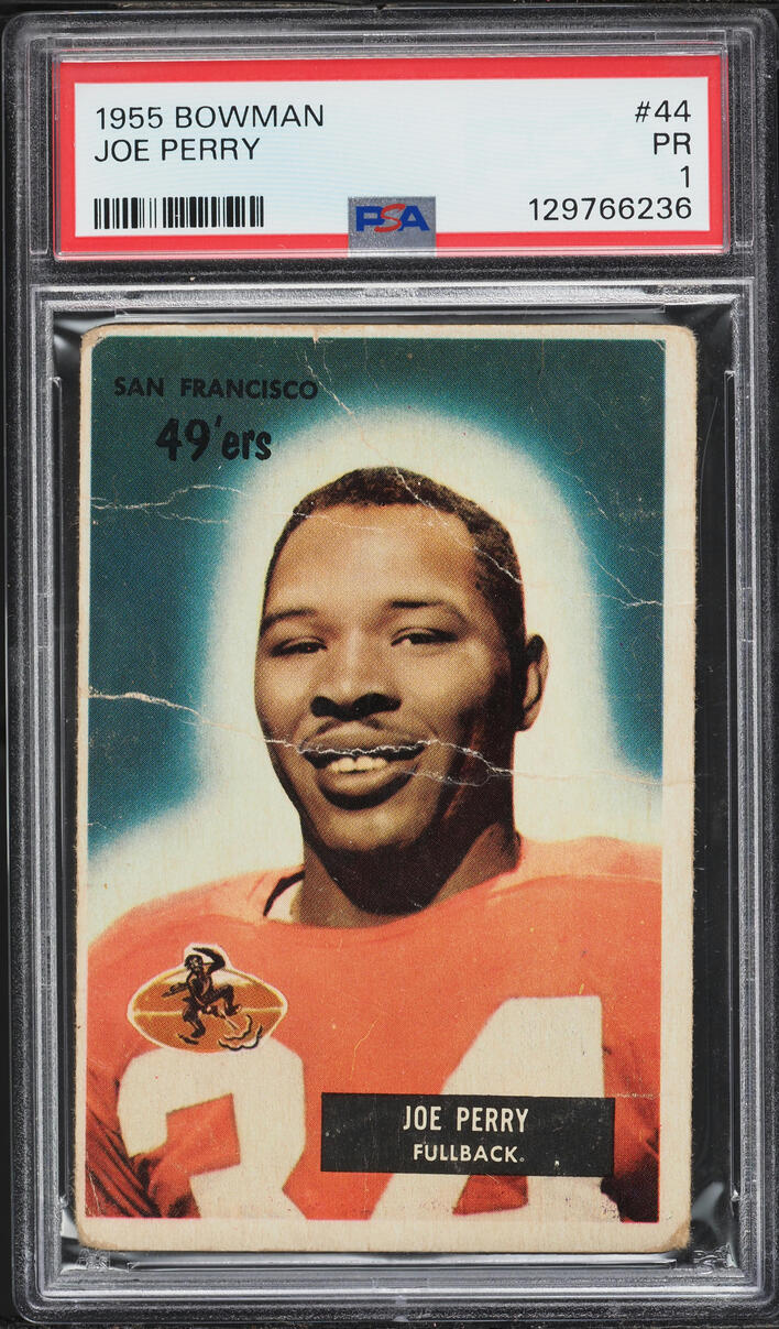 1955 Bowman Football Joe Perry #44 PSA 1 PR