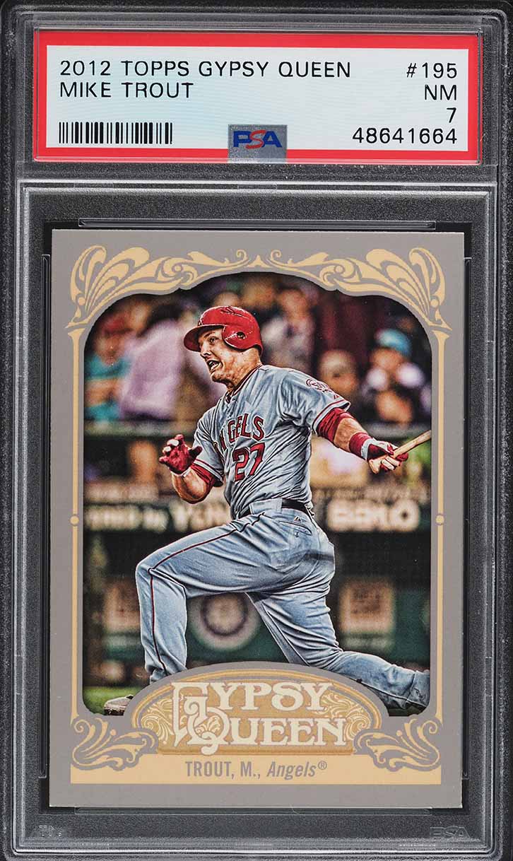 2012 Topps Gypsy Queen Mike Trout ROOKIE #195 PSA 7 NRMT