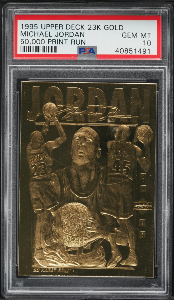 1995 Upper Deck 23 Karat Gold Michael Jordan /50000 PSA 10 GEM MINT