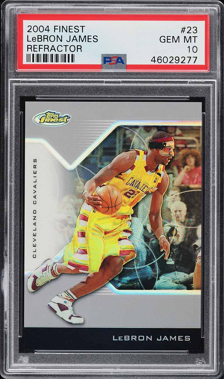2004 Finest Refractor LeBron James /249 #23 PSA 10 GEM MINT - Photo 1