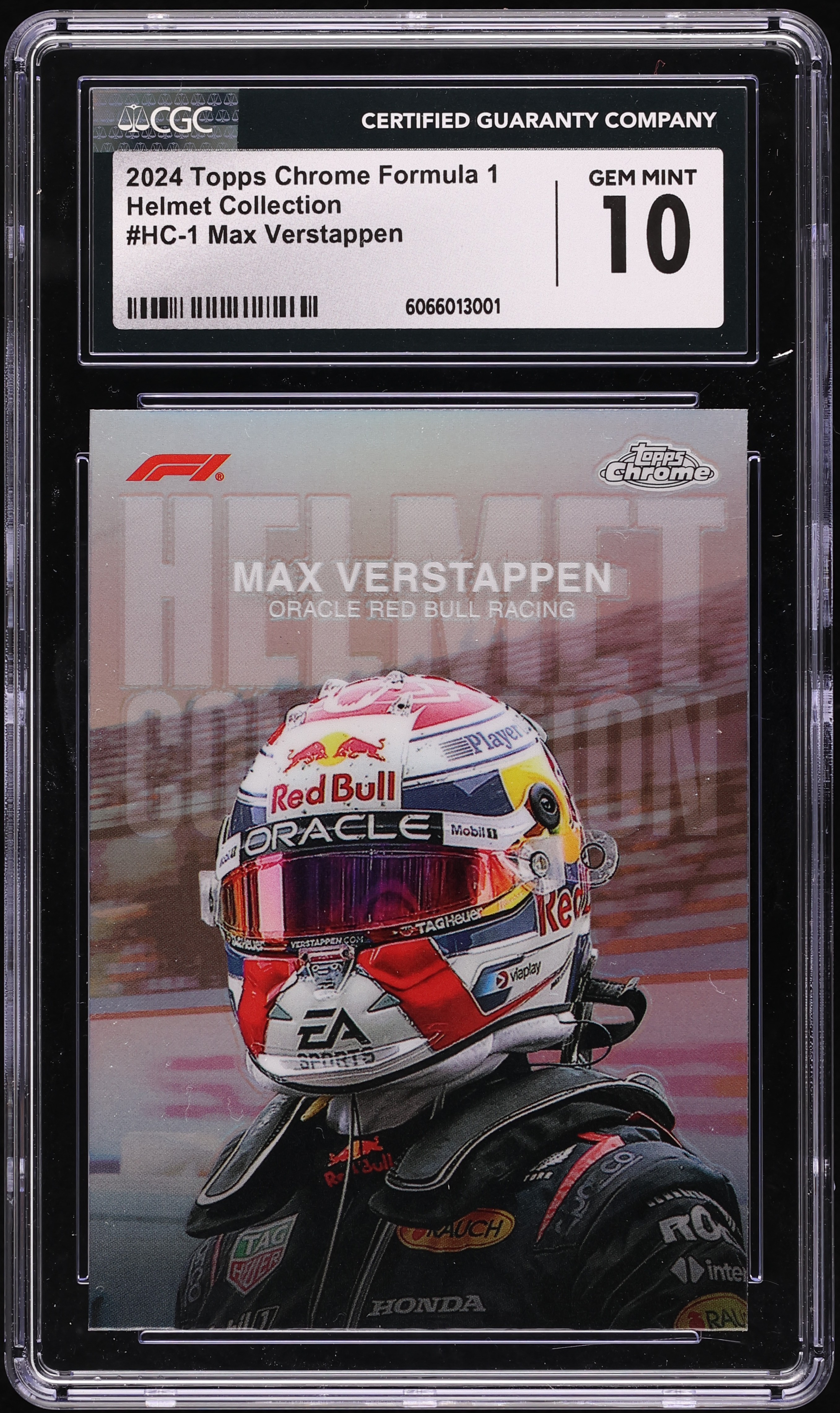 2024 Topps Chrome Formula 1 F1 Helmet Collection Max