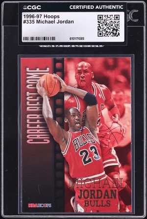 1996 Hoops Michael Jordan #335 CGC AUTH