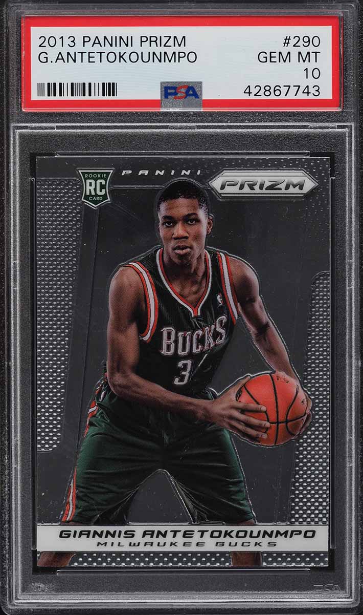 2013 Panini Prizm Giannis Antetokounmpo ROOKIE #290 PSA 10 GEM MINT