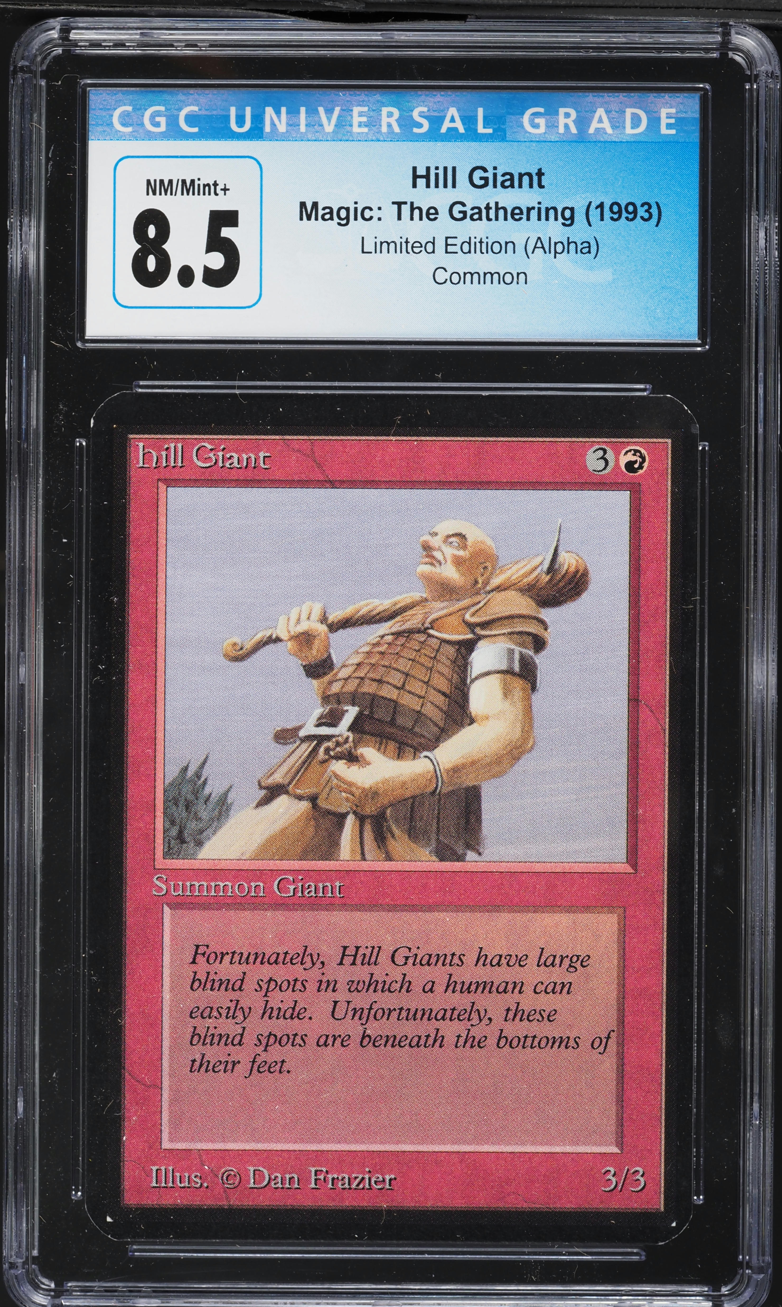 1993 Magic The Gathering MTG Alpha Hill Giant CGC 8.5 NM-MT+