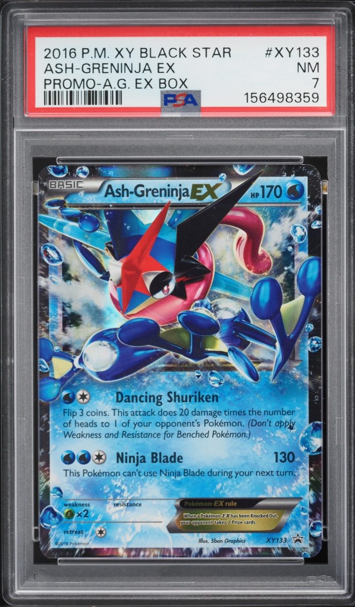 2016 Pokemon XY Promo Box Ash Greninja EX #XY133 PSA 7 NRMT