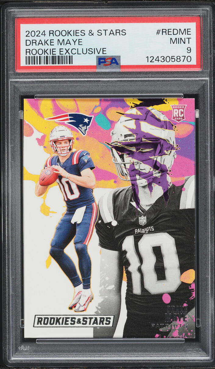 2024 Panini Rookies & Stars Exclusive Drake Maye ROOKIE #RE-DME PSA 9 MINT