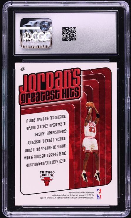 1999 Upper Deck Victory Michael Jordan #405 CGC 7 NRMT