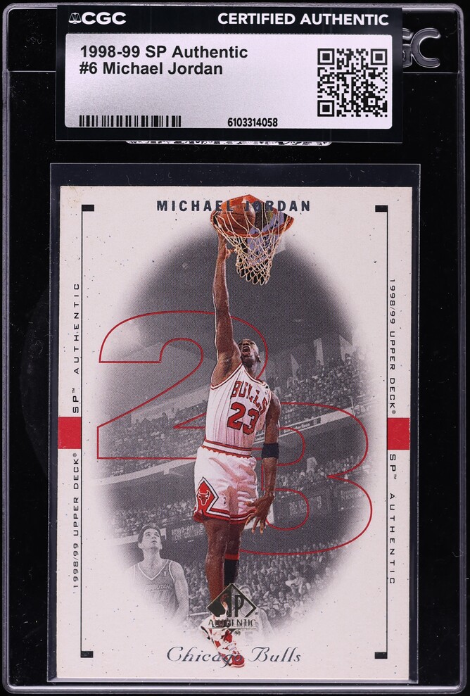 1998 SP Authentic Michael Jordan #6 CGC AUTH