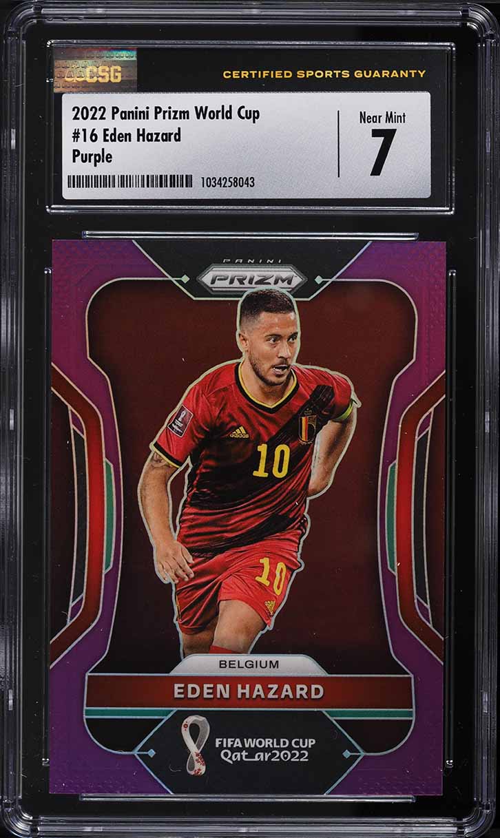 2014 Panini Prizm World Cup Signatures Eden Hazard AUTO #SEH PSA