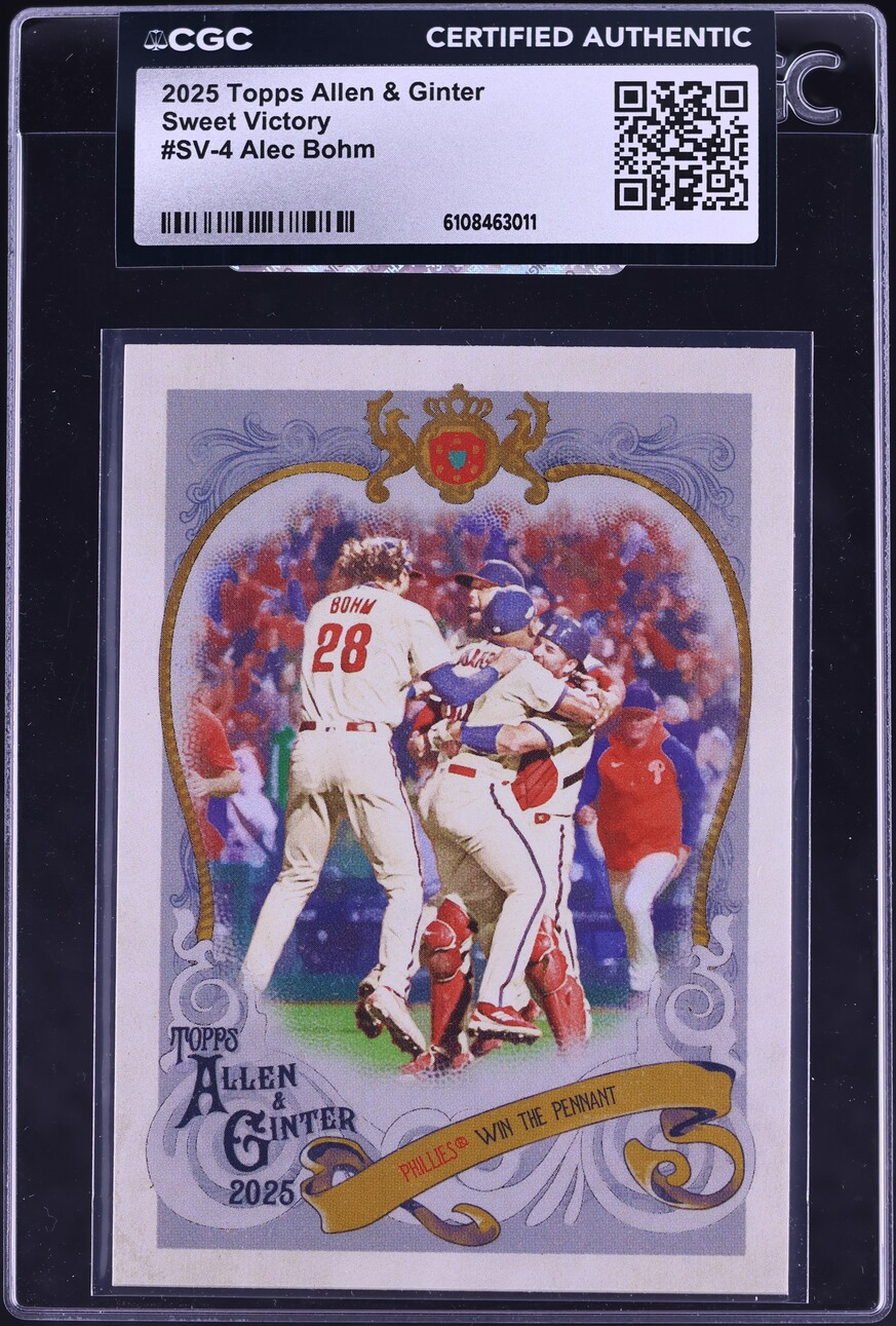 2025 Topps Allen & Ginter Sweet Victory Alec Bohm #SV-4 CGC AUTH