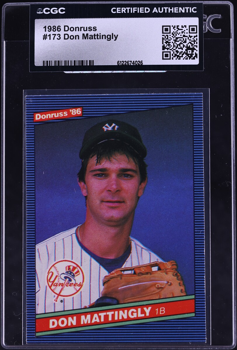 1986 Donruss Don Mattinly #173 CGC AUTH