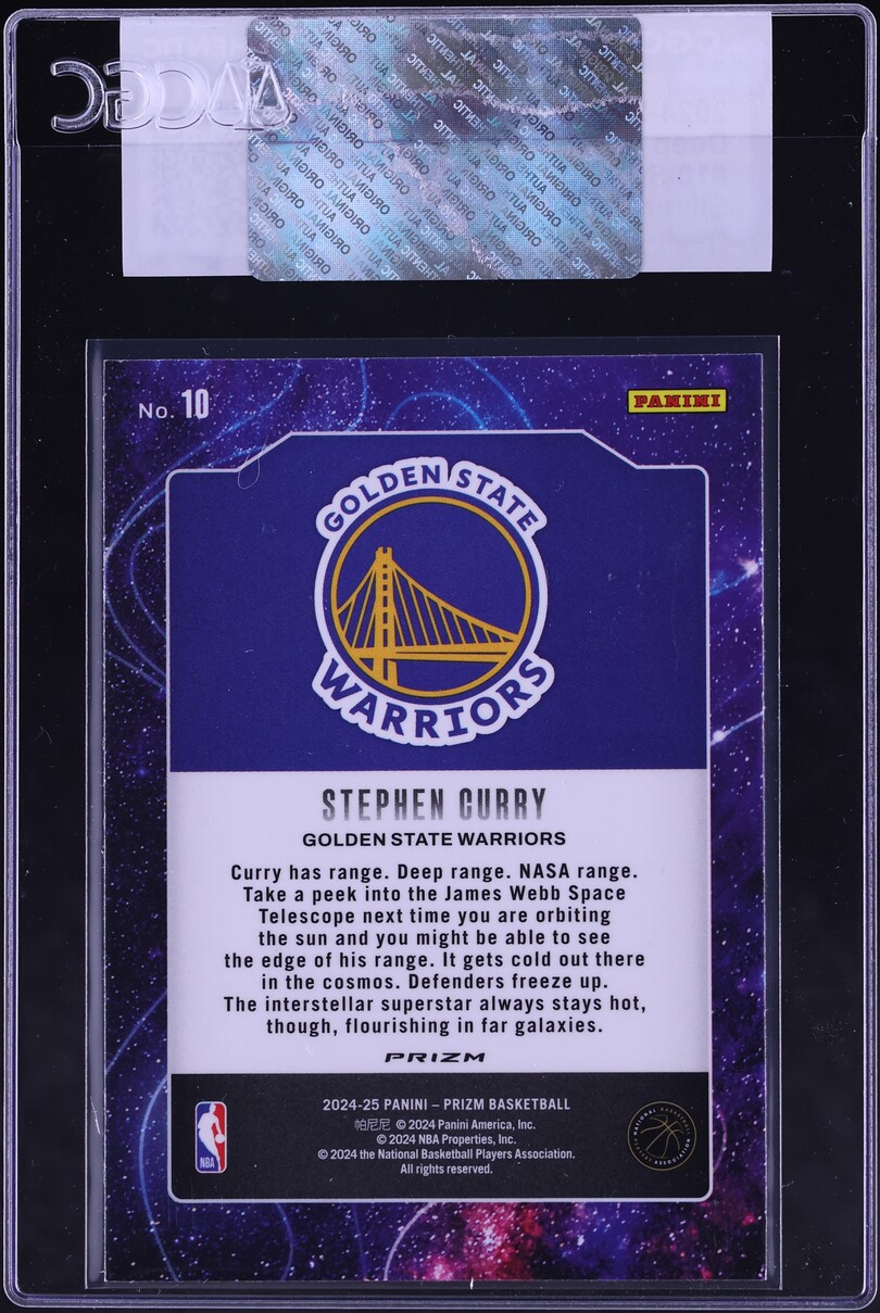 2024 Panini Prizm Deep Space Silver Stephen Curry #10 CGC AUTH