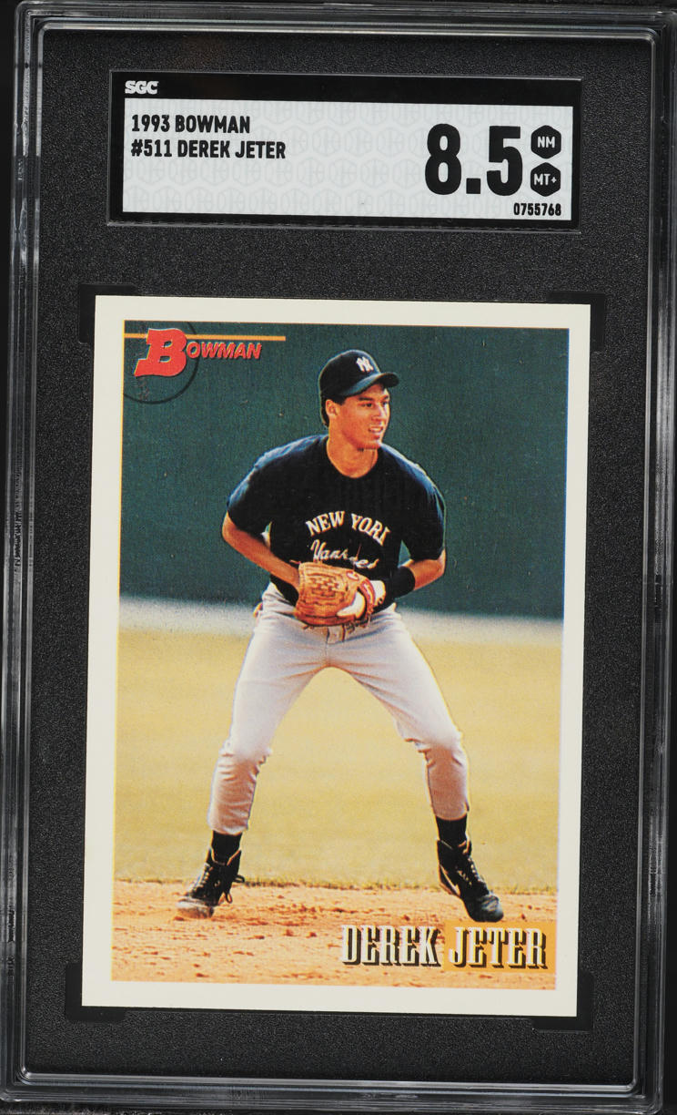 1993 Bowman Derek Jeter ROOKIE #511 SGC 8.5 NM-MT+