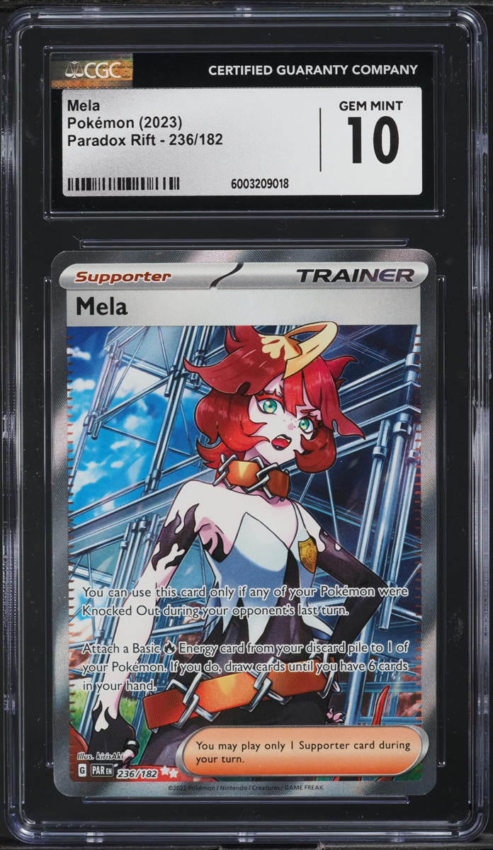 2023 Pokemon Scarlet & Violet Paradox Rift Full Art Mela #236 CGC 10 GEM MINT