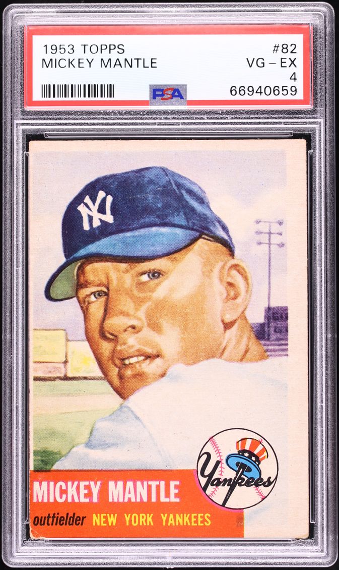 1953 Topps Mickey Mantle #82 PSA 4 VGEX